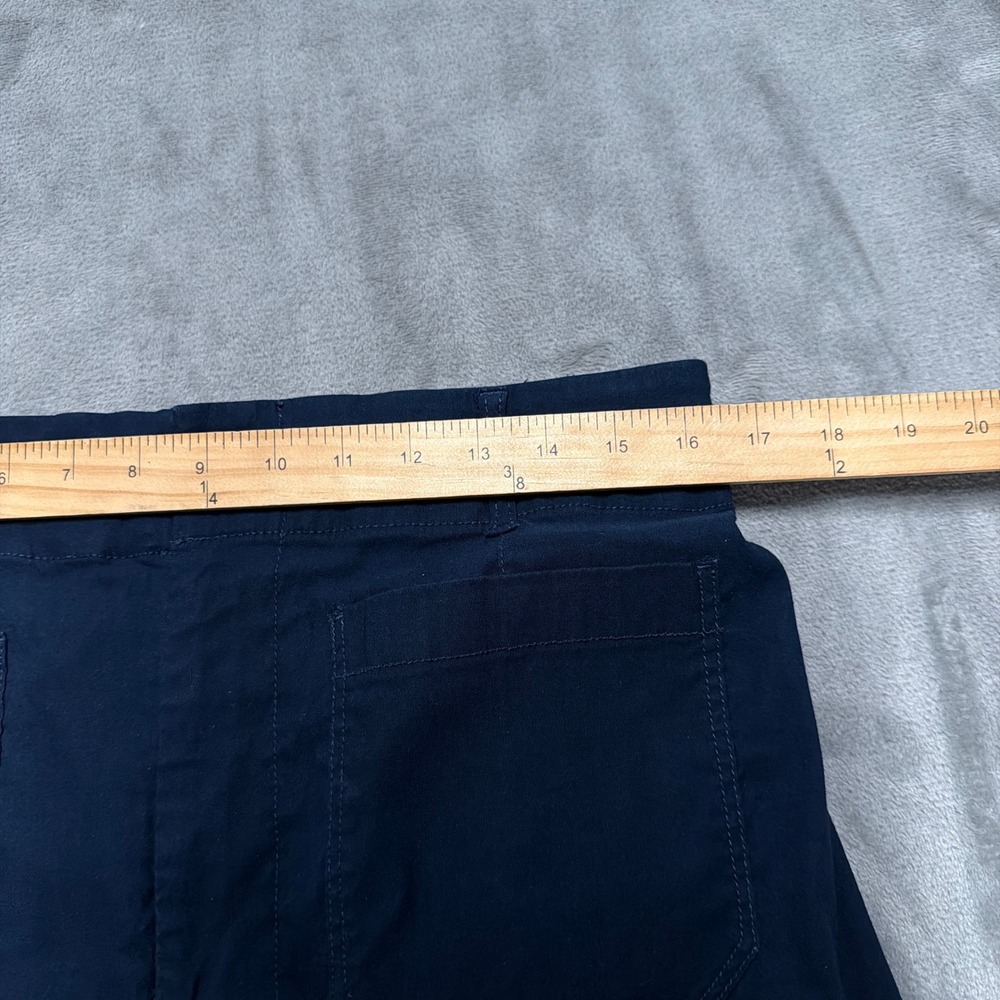 Maeve The Colette Pants Womens 32 Navy Blue Star Embroidered Wide Leg Cropped - Picture 13 of 14